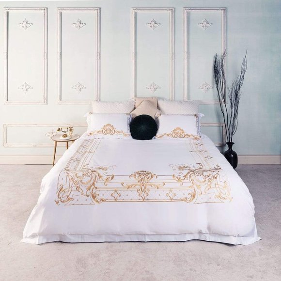 Ivy Gold Forest Duvet Cover Set (Egyptian Cotton)